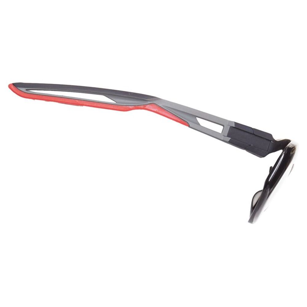 BALENCIAGA BB0053S Hybrid Oval black grey sporty rubber temple sunglasses - Picture 4 of 8